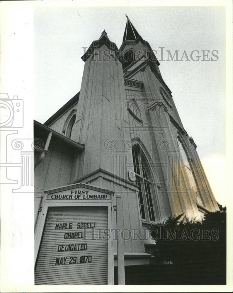 1983 Press Photo First Church Of Lombard Illinois - RRW50783 - Historic Images