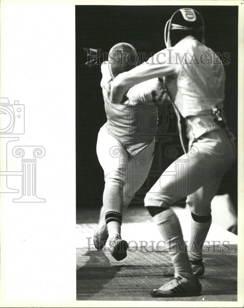 1984 Press Photo United States Olympic Fencing Team - RRW50831 - Historic Images