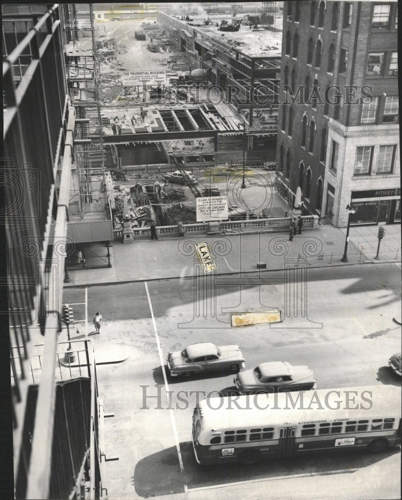 1954 Press Photo Michigan Avenue East Picture Bus Fore - RRW50903 - Historic Images