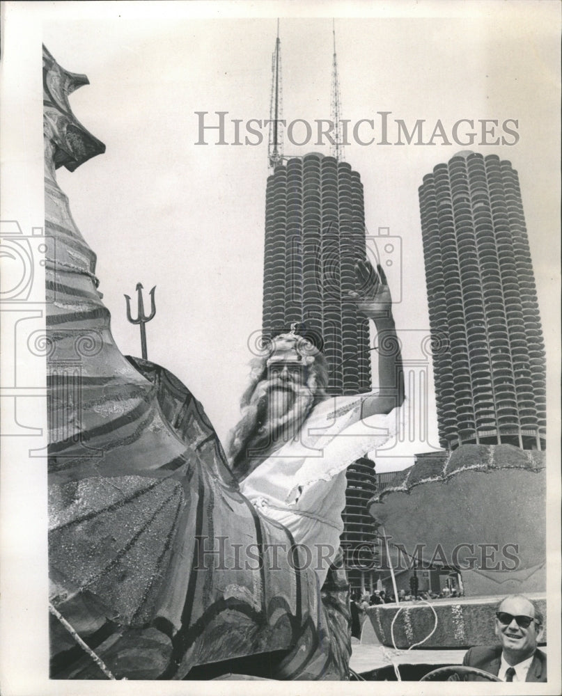 1967 Press Photo King Neptune In Chicago Lakefront Fest - RRW51019 - Historic Images