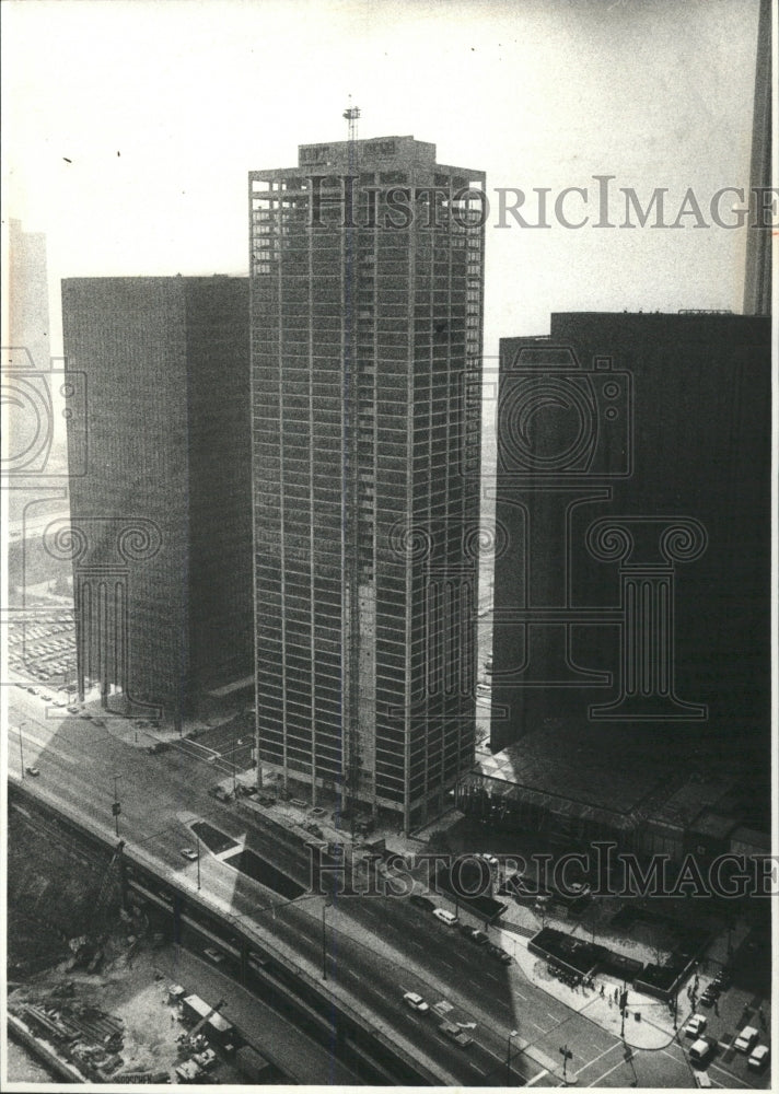 1980 Press Photo Three Skyscrapers On Wacker Drive - RRW51033 - Historic Images