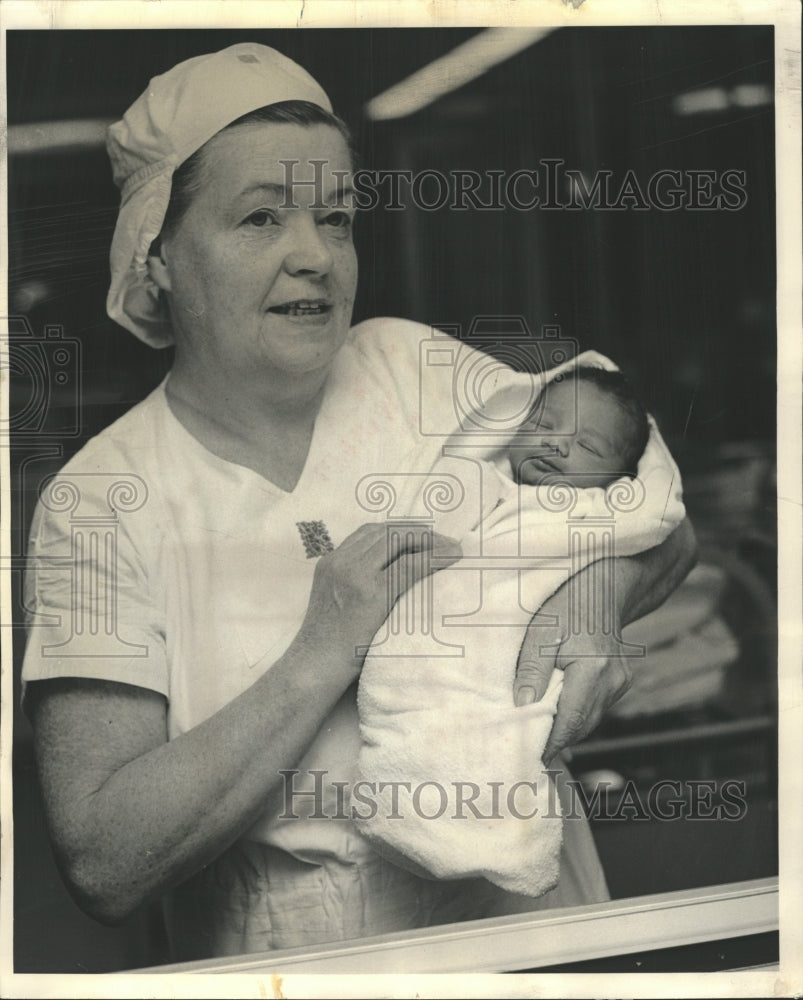 1965 Press Photo New Year Baby St. Josephs Hospital - RRW51251 - Historic Images