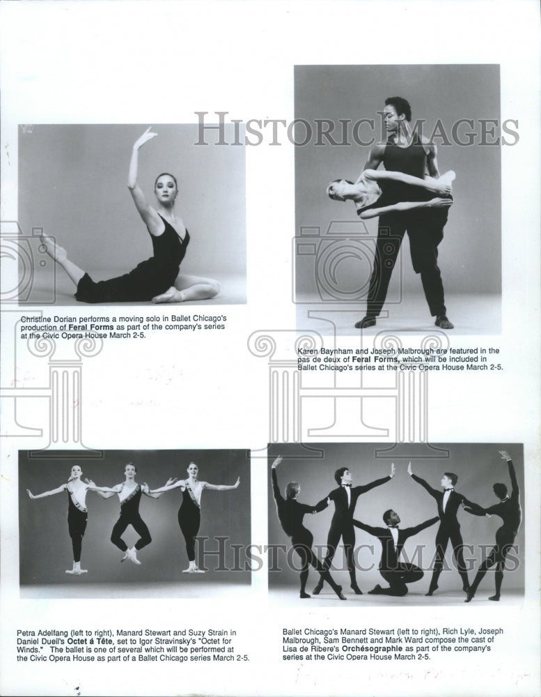 1989 Press Photo Chicago Dancer Lisa De Ribere Ballet - RRW51327 - Historic Images