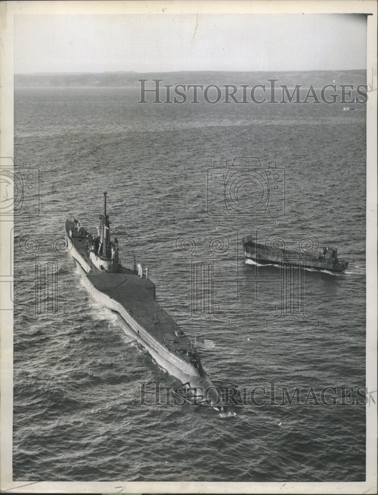 1957 Press Photo Submarine US Military - RRW51445 - Historic Images