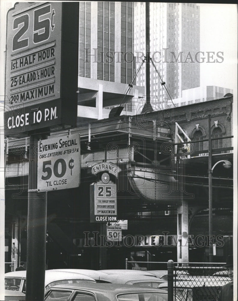 1966 Press Photo Parking Lot Fees Confusing Motorists - RRW51477 - Historic Images