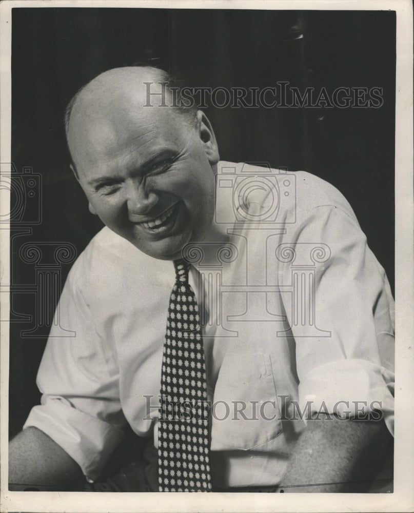 1949 Press Photo Les Minogue Baldness Wife Father - RRW51529 - Historic Images