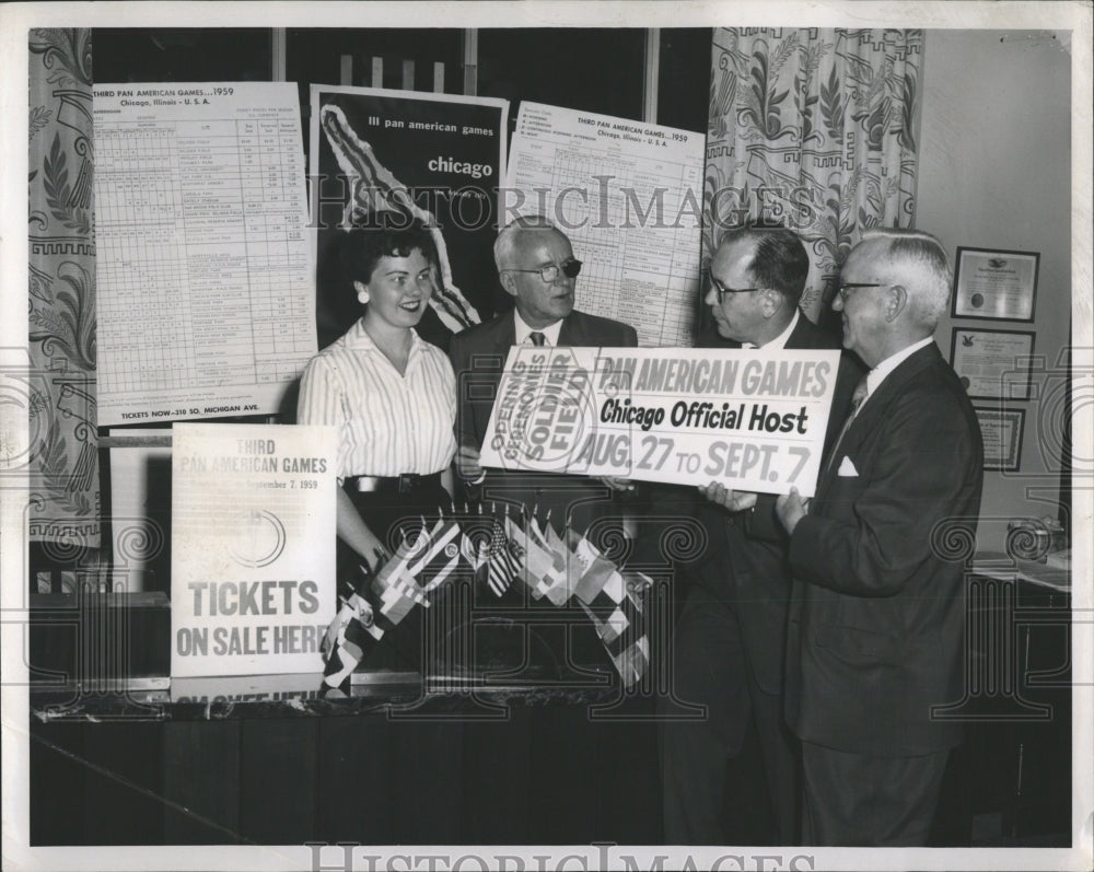 1959 Press Photo Pan American Ticket Office First Sale - RRW51925 - Historic Images