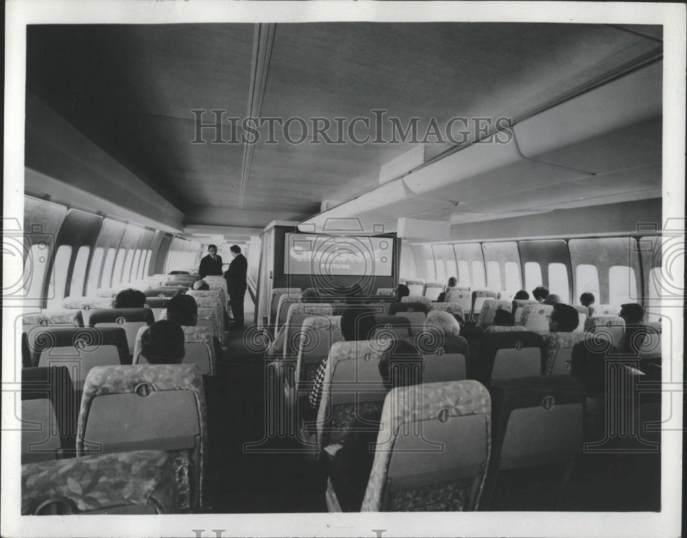 1959 Press Photo Airplane Pan American Movies Length - RRW51957 - Historic Images