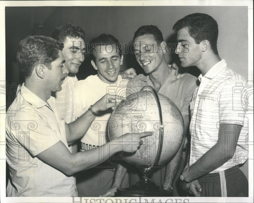 1959 Press Photo Pan American Volleyball Brazil - RRW52043 - Historic Images