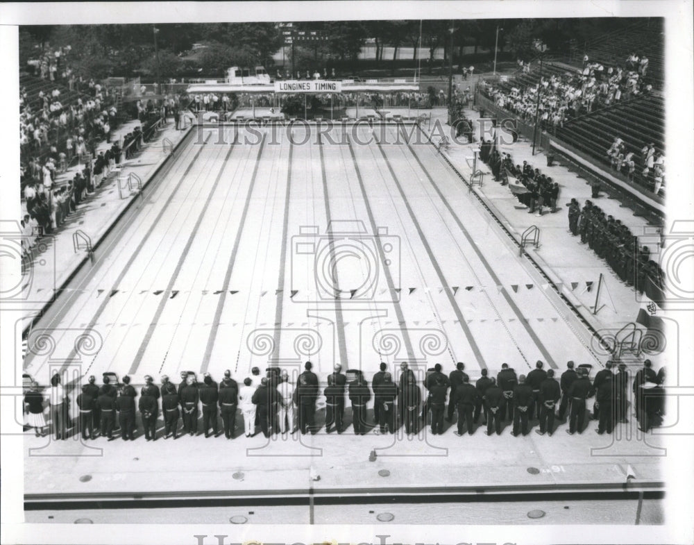 1959 Press Photo Portage Park Pan American Swimming - RRW52183 - Historic Images