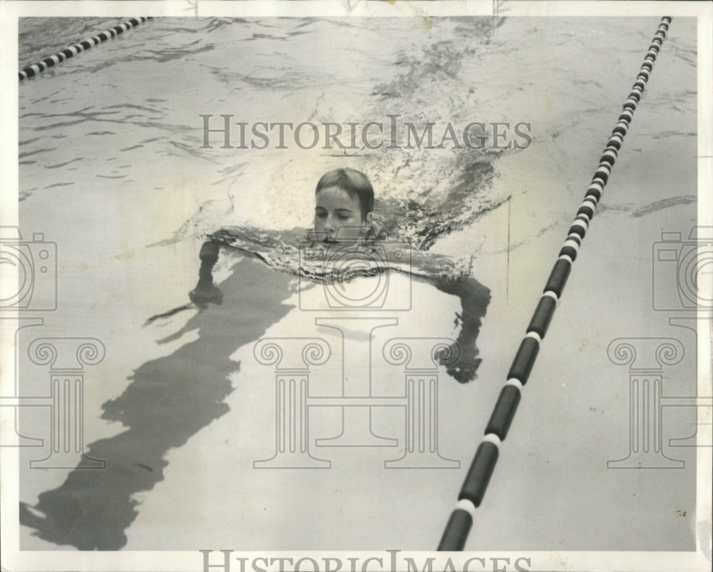 1959 Press Photo Ann Warner Pan American Swimming Trial - RRW52191 - Historic Images