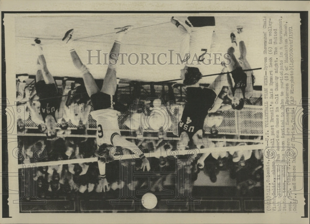 1971 Press Photo Byron Shewmanof Luis Zech Pan Am Games - RRW52281 - Historic Images