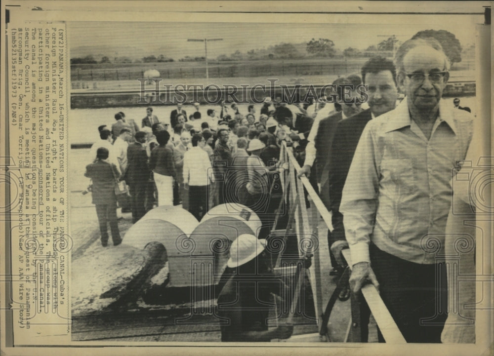 1973 Press Photo Cuba Foreign Minister Raul Roa Panama - RRW52641 - Historic Images