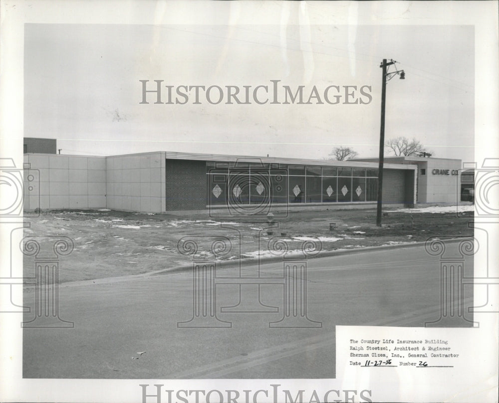 1956 Press Photo Country Life Insurance Building - RRW53191 - Historic Images