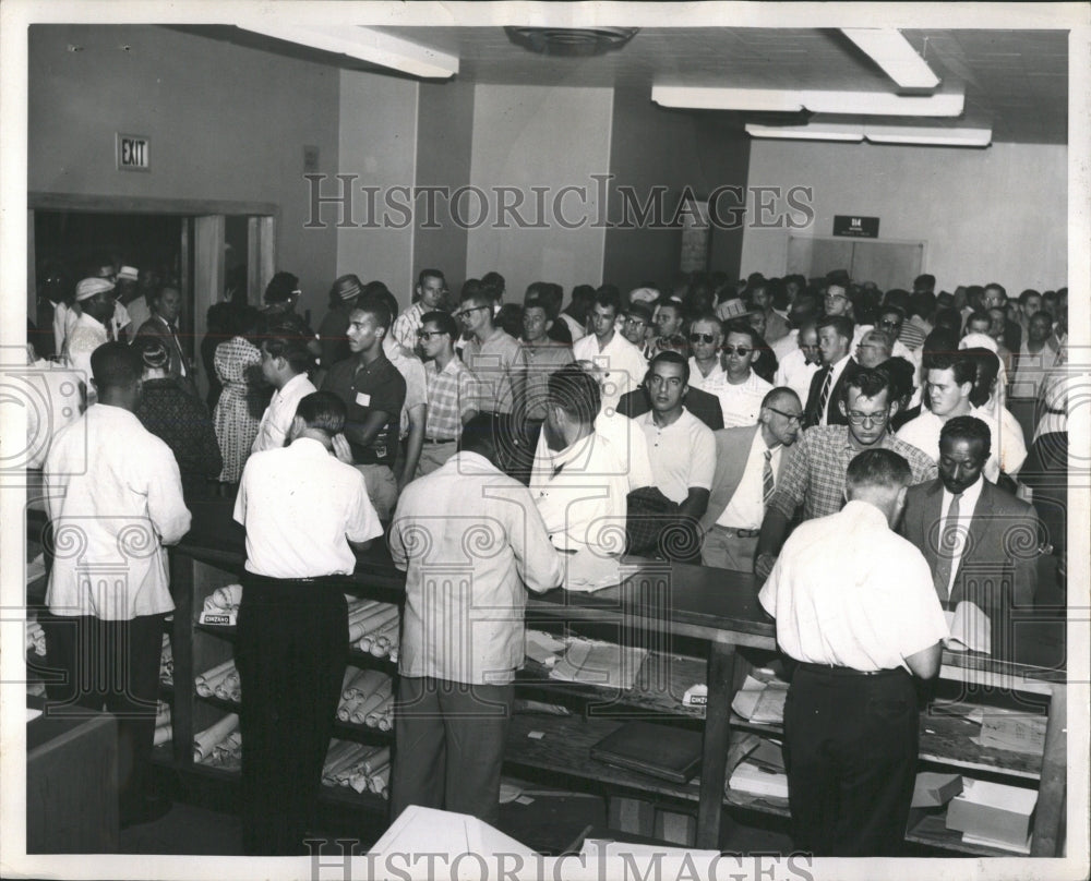 1959 Press Photo Traffic Court - RRW53267 - Historic Images