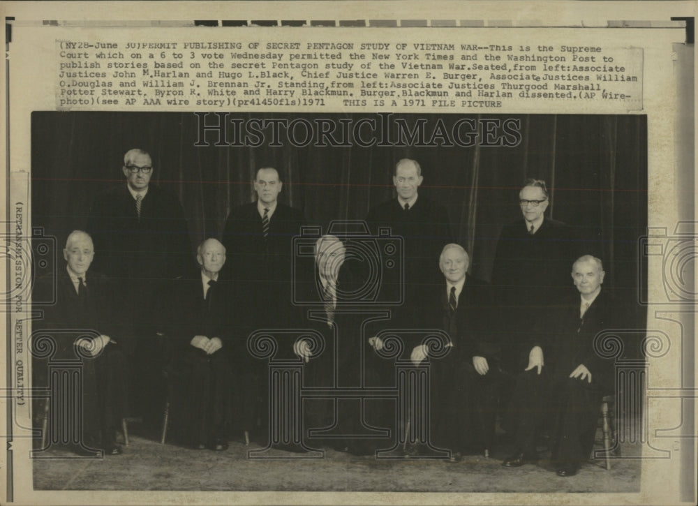1971 Press Photo Supreme Court Approves War Stories - RRW53285 - Historic Images
