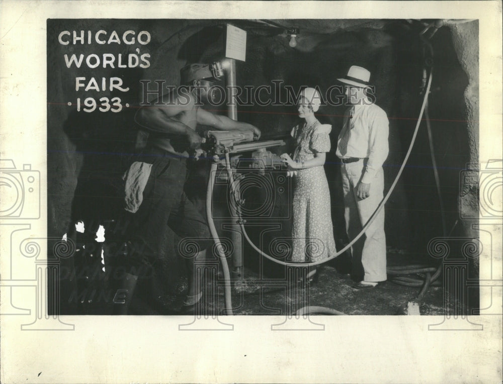 1933 Press Photo Chicago World Fair Diamond Mine - RRW53471 - Historic Images