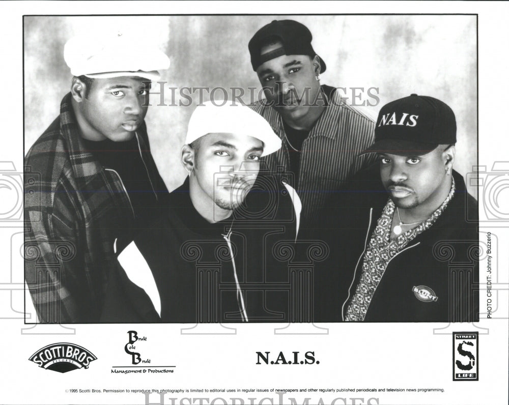 1995 Press Photo N.A.I.S. R&amp;B Group - RRW53545 - Historic Images