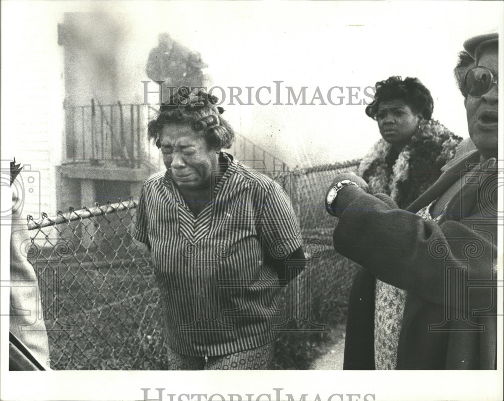 1980 Press Photo Ernestine McVeigh Fire Victim Chicago - RRW53613 - Historic Images