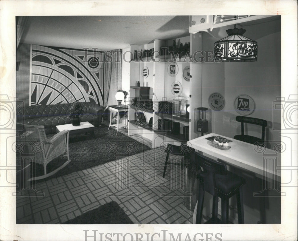 1972 Press Photo Family Room Greenbrook Town House - RRW53637 - Historic Images