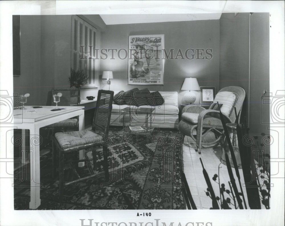 1983 Press Photo Family Room With Hodgepodge Styles - RRW53641 - Historic Images