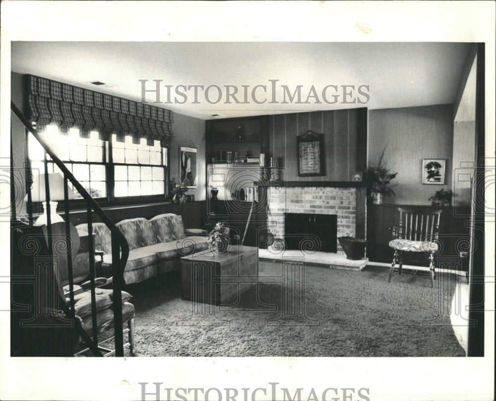 1974 Press Photo Family Room In Model Homes - RRW53667 - Historic Images