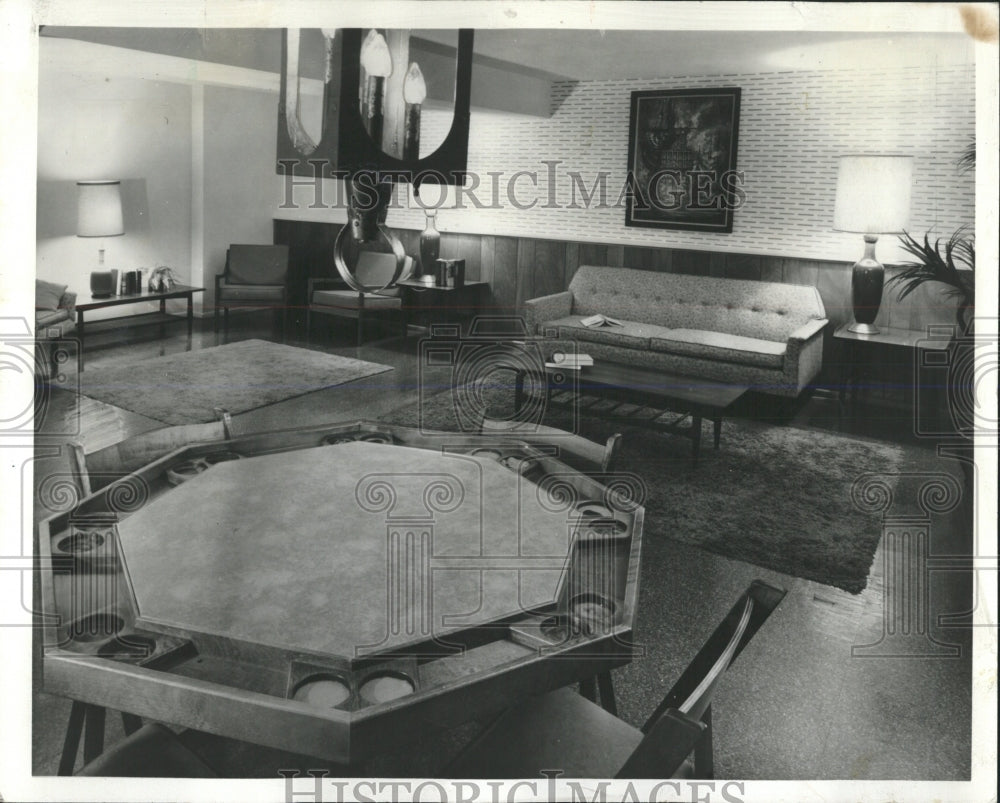 1970 Press Photo Interior Decorating Family Room - RRW53675 - Historic Images