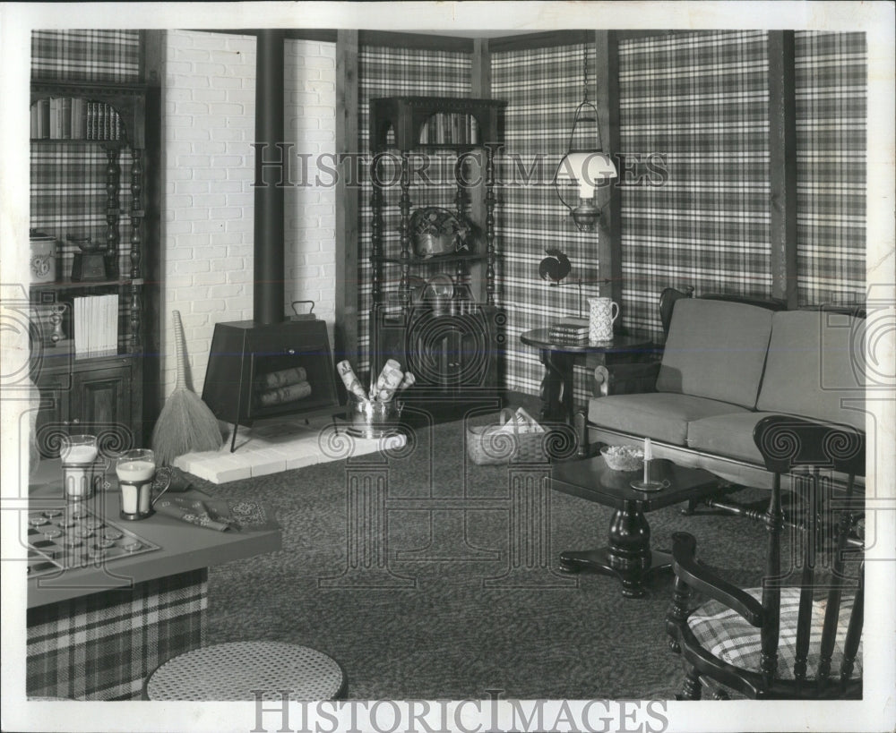 1973 Press Photo Interior Decorating Family Room - RRW53685 - Historic Images