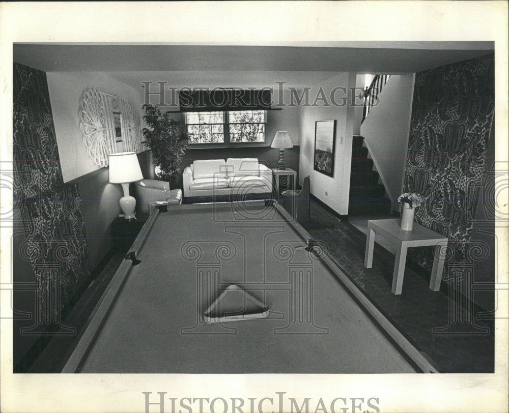 1973 Press Photo Family Room - RRW53687 - Historic Images