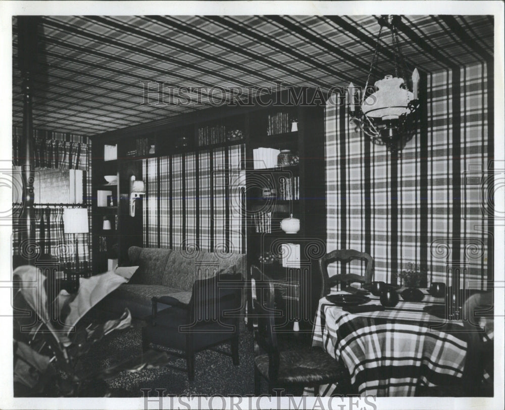 1973 Press Photo Ranch Model Family Room - RRW53699 - Historic Images