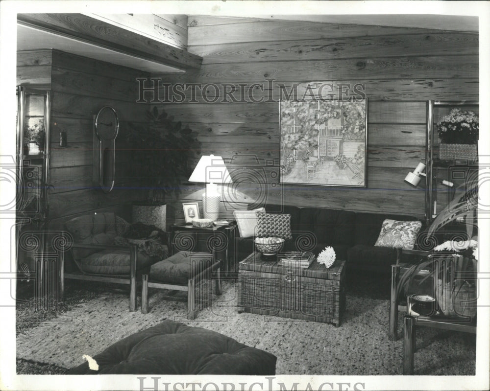 1977 Press Photo Family Room - RRW53703 - Historic Images
