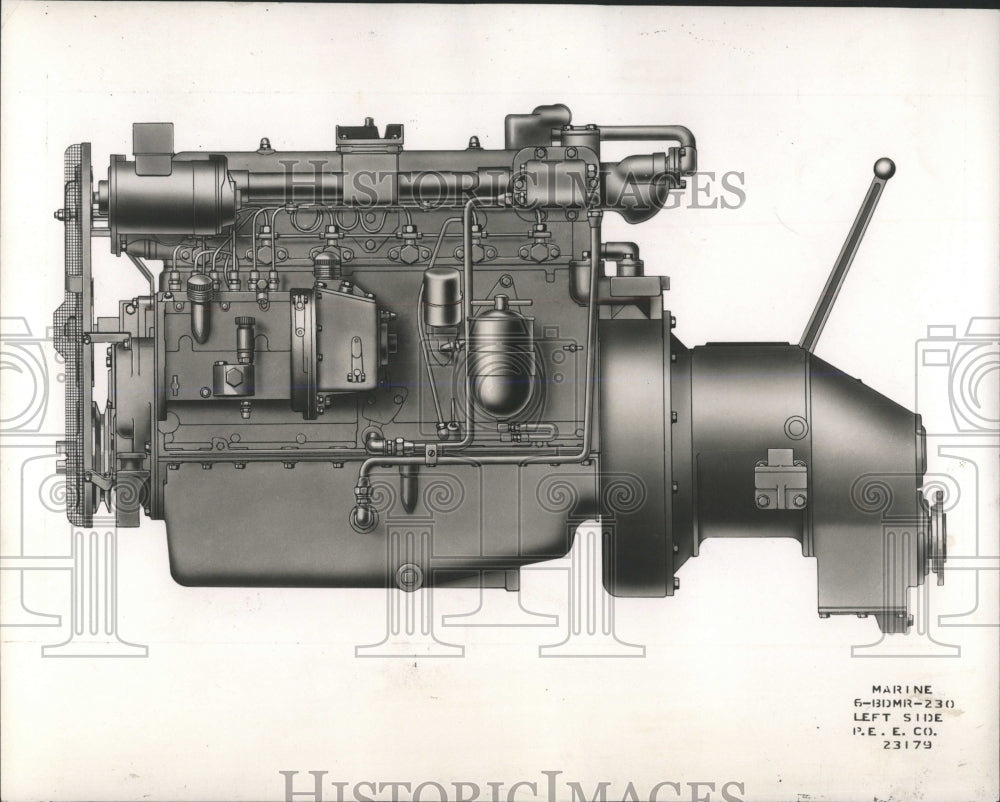 1947 Press Photo Buda Diesel Marine Engine - RRW53769 - Historic Images