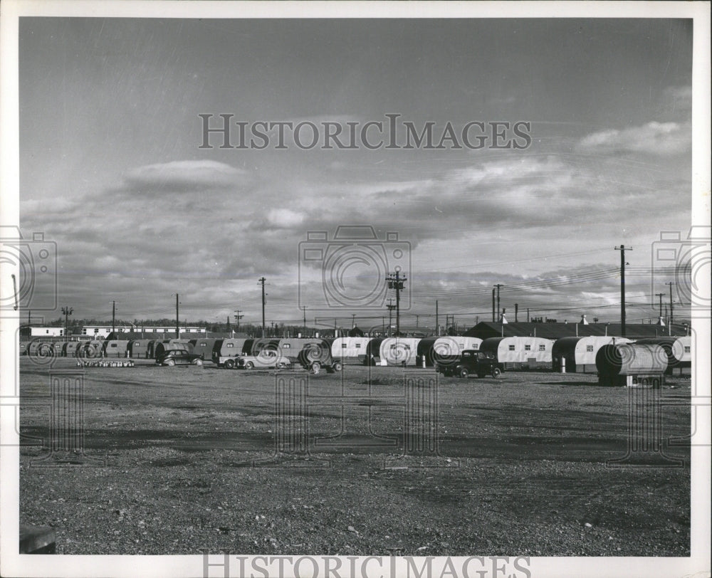 1958 Press Photo Elmendorf Air Force Base Trailers - RRW54019 - Historic Images