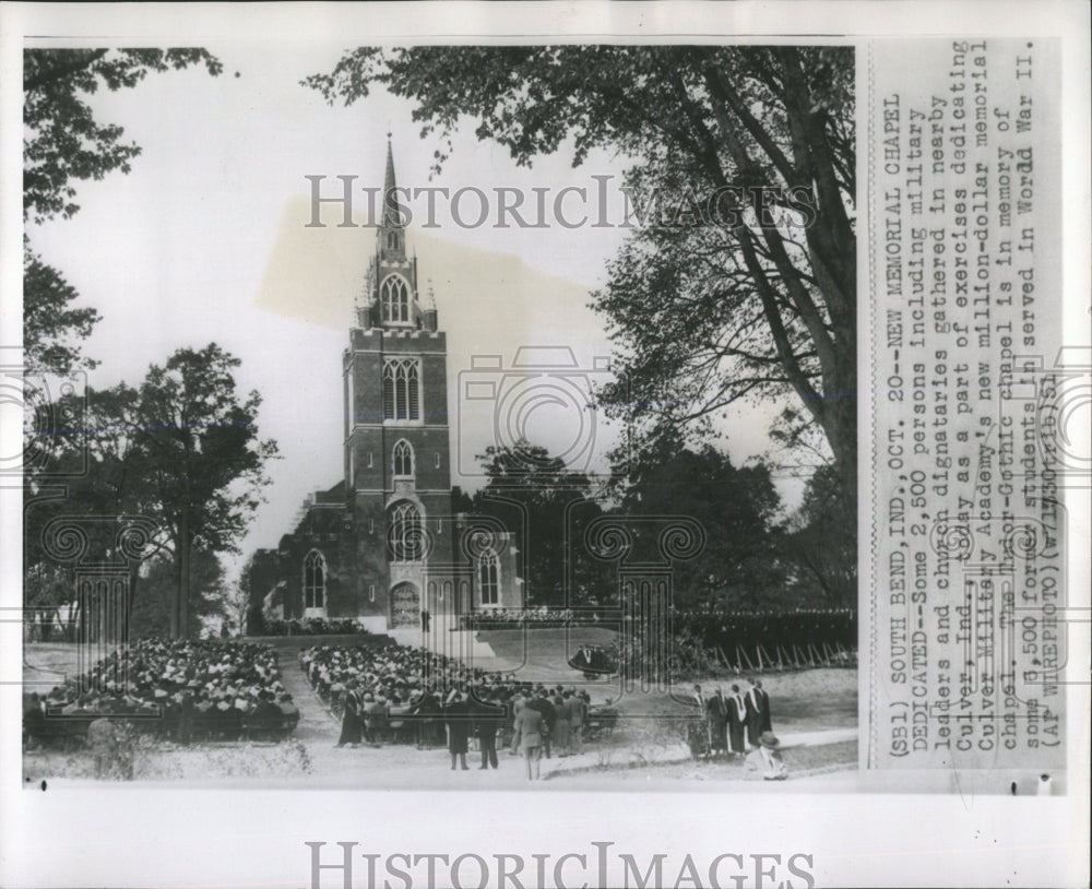 1951 Press Photo Chapel Memorial New - RRW54221 - Historic Images