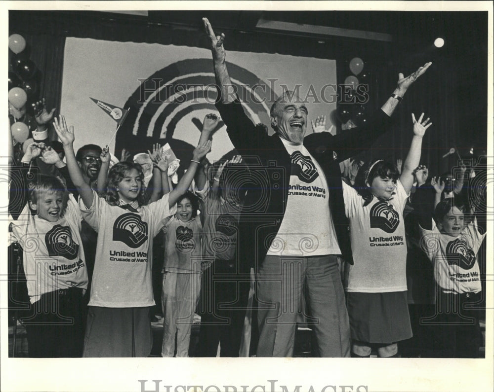 1987 Press Photo United Way/Crusade Of Mercy Rally - RRW54263 - Historic Images