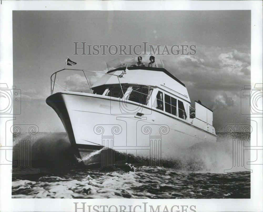 1973 Press Photo Hatteras 38 Flying Bridge Double Cabin - RRW54269 - Historic Images