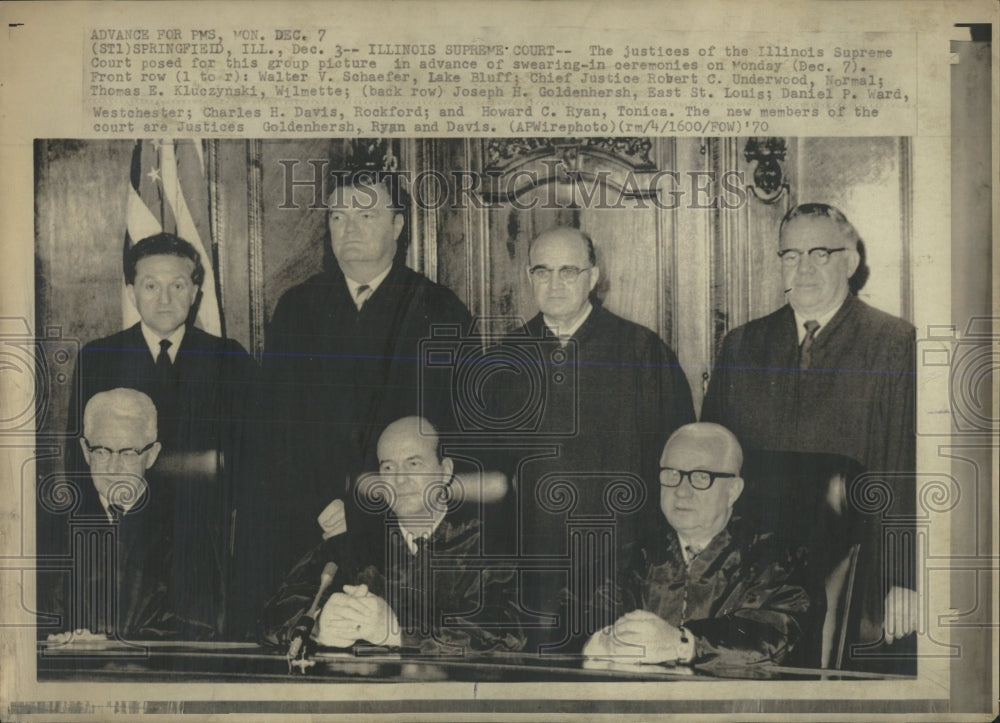 1970 Press Photo Illinois Supreme Court Justices - RRW54349 - Historic Images