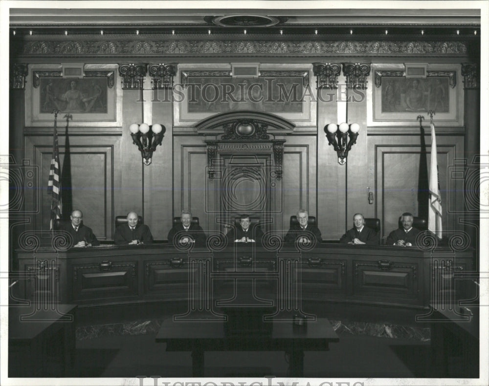 1991 Press Photo Illinois Supreme Court Justices - RRW54353 - Historic Images