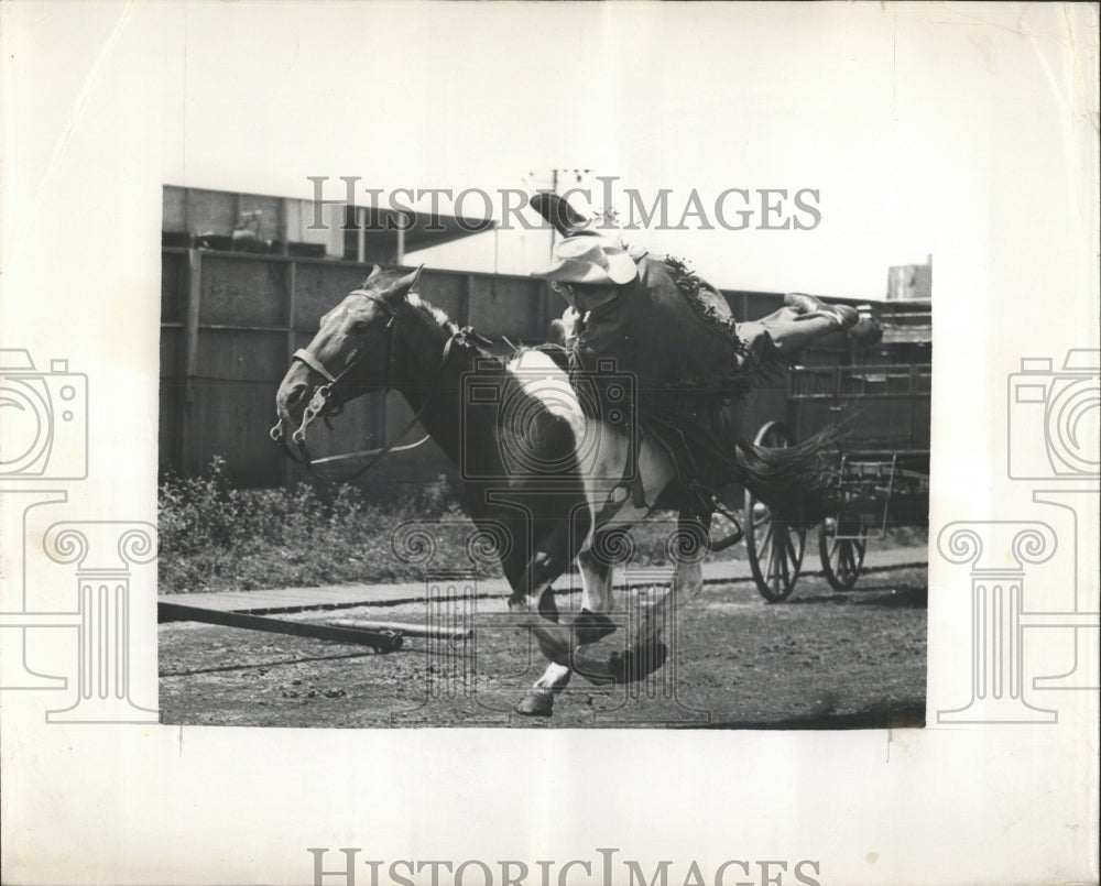 1950 Press Photo Frontiers Freedom Cowboys Chicago Fair - RRW54785 - Historic Images