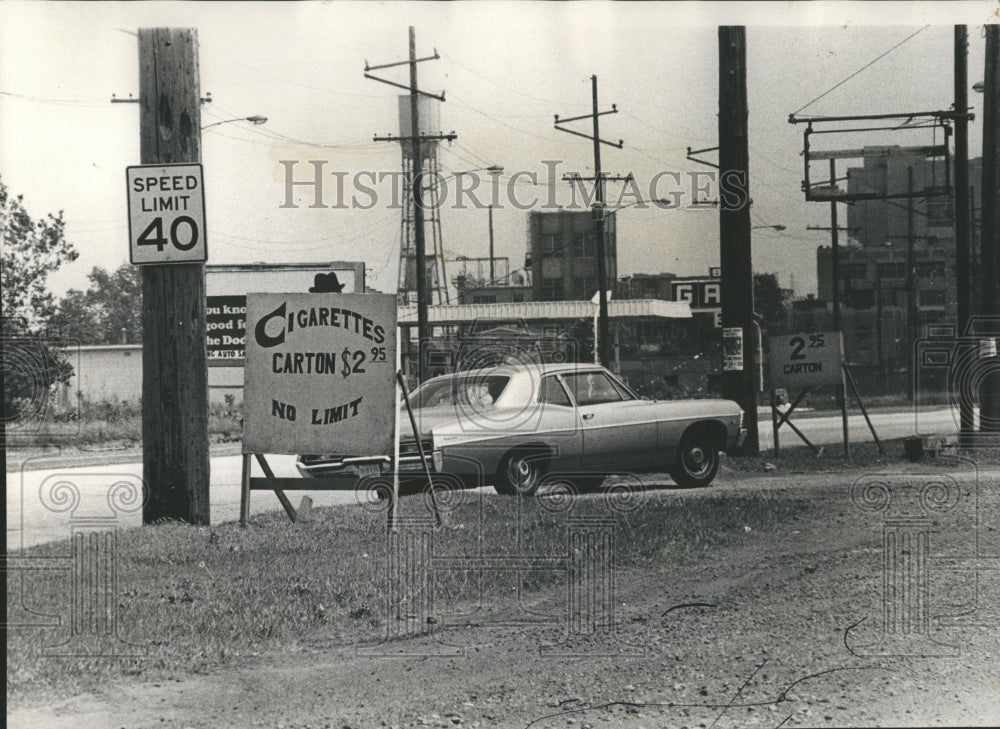 1972 Press Photo Hammond indian cigarets Illinois car - RRW54917 - Historic Images