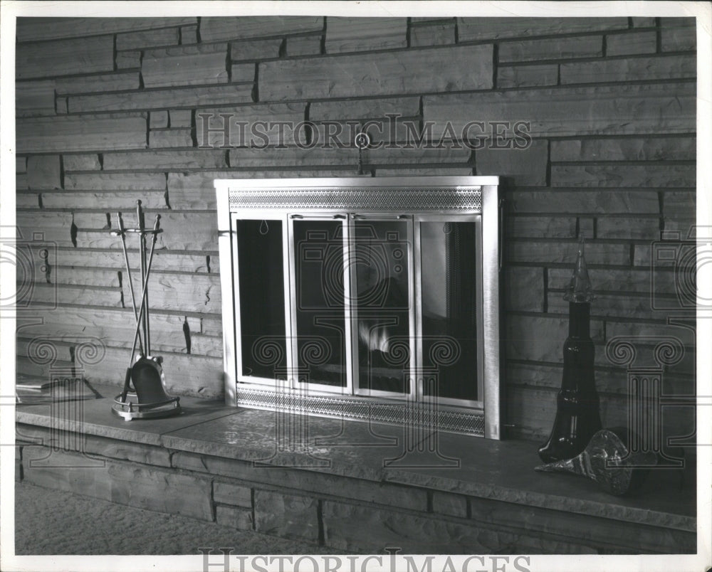 1969 Press Photo Fireplace - RRW55223 - Historic Images