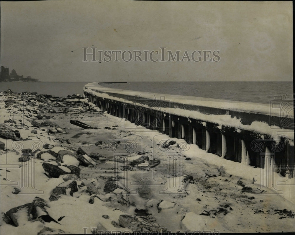 1952 Press Photo North from Foster Ave. Lake Front - RRW55361 - Historic Images