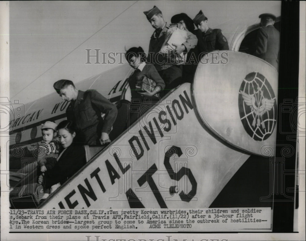 1957 Press Photo Korean War Brides - RRW55613 - Historic Images