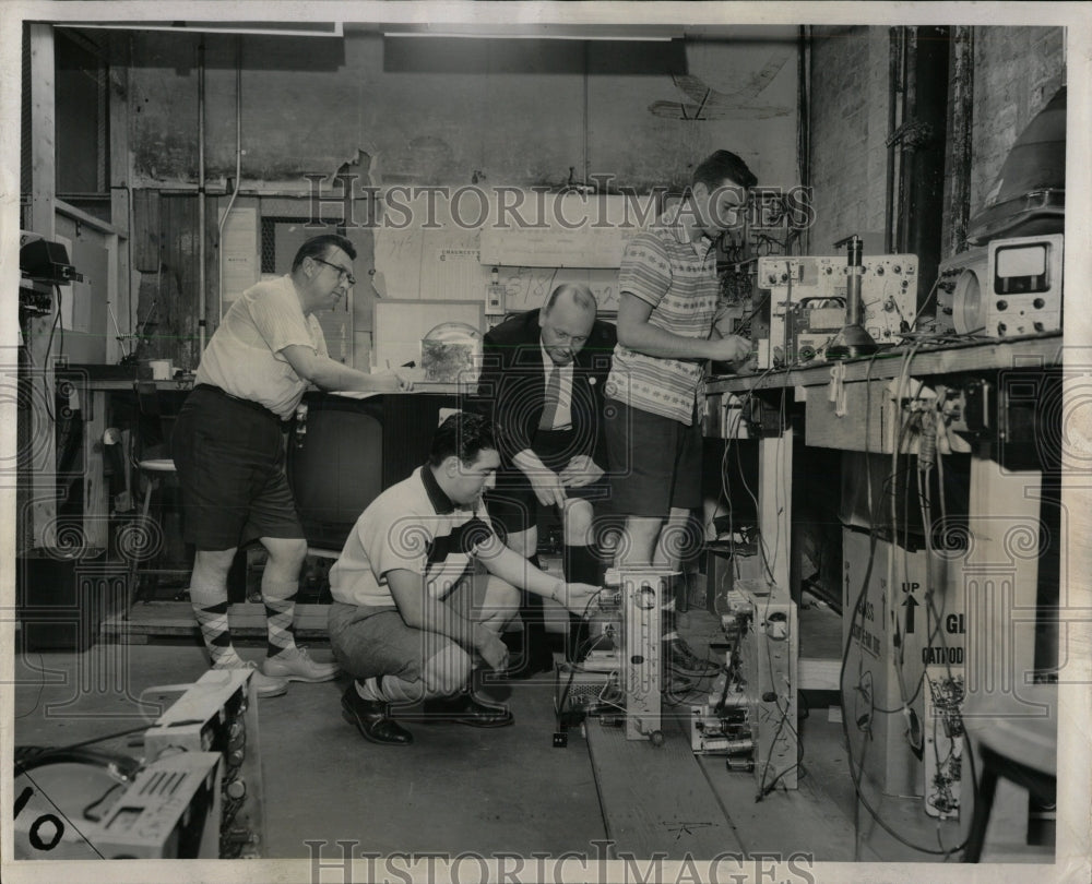 1955 Press Photo Employees At Don Adams, Inc In Chicao - RRW55871 - Historic Images