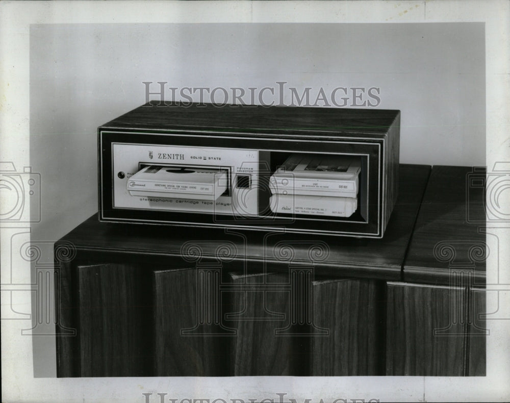 1968 Press Photo Zenith Stereo Tape Catridge Player - RRW55999 - Historic Images