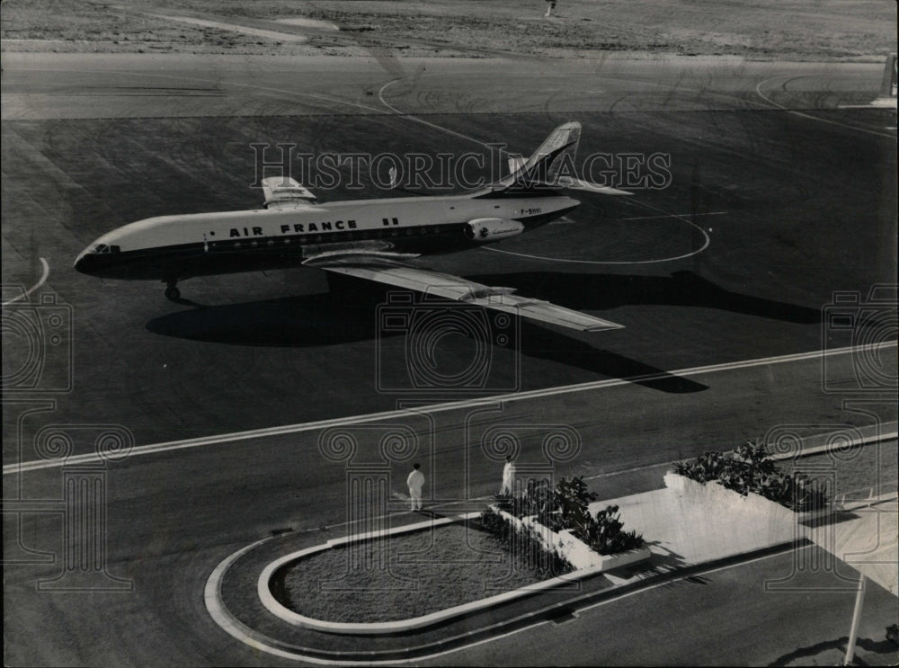 1959 Press Photo Caravelle of Air France Takeoff - Historic Images