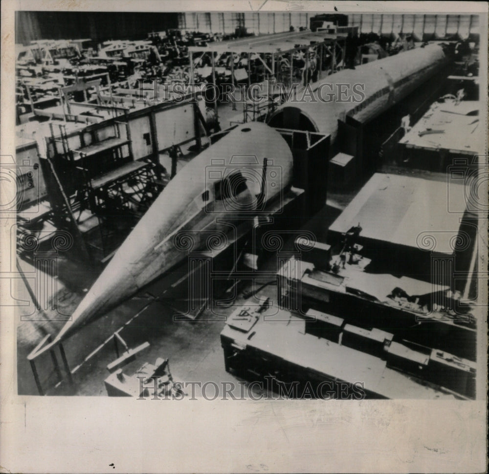 1963 Press Photo Concorde jet plant in Filton, England - RRW56911 - Historic Images