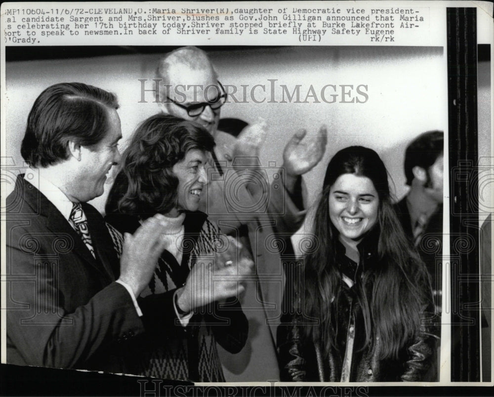 1972 Press Photo Sargent Shriver Democrate - RRW57297 - Historic Images