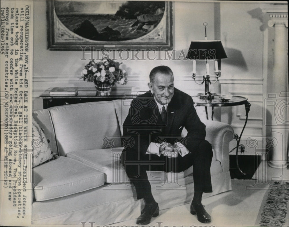 1965 Press Photo President Lyndon B. Johnson - RRW57445 - Historic Images
