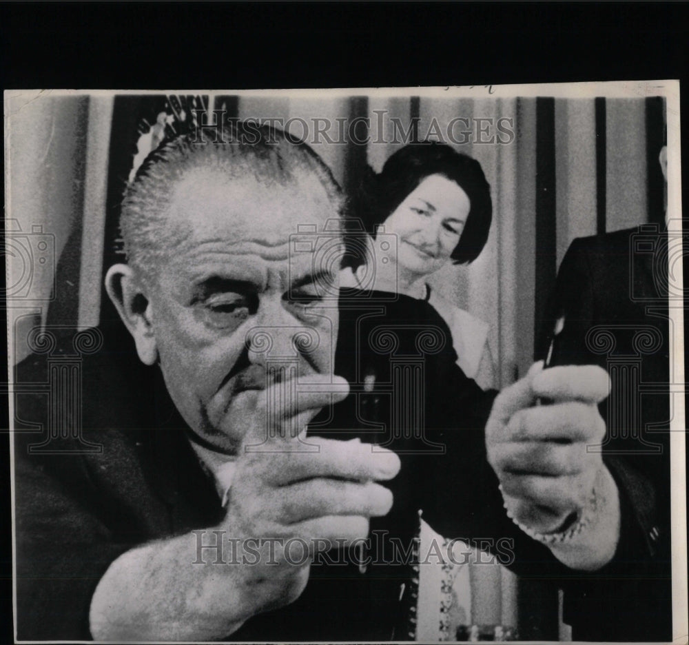 1965 Press Photo Lyndon Baines Johnson President - RRW57459 - Historic Images